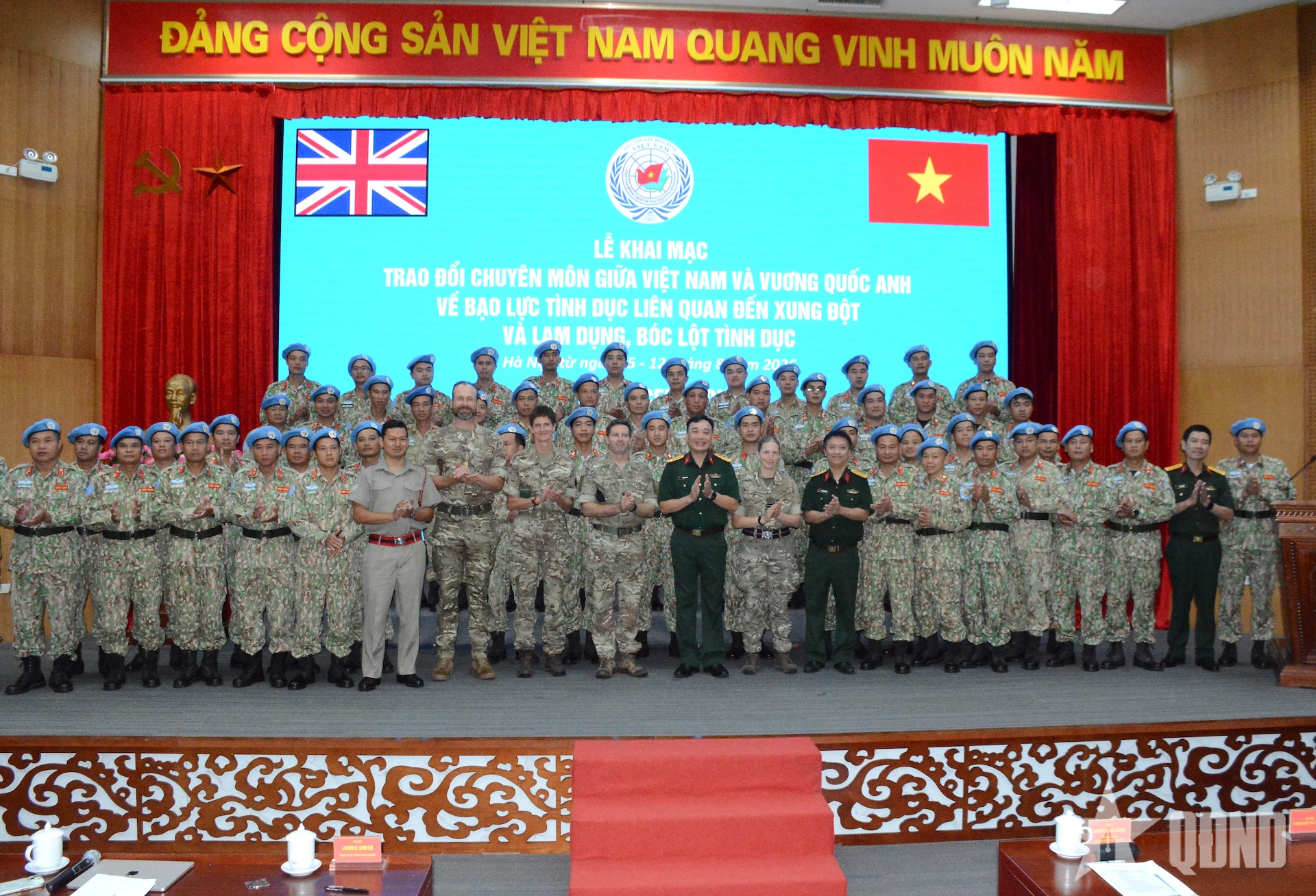 Việt ​Nam và Vương quốc Anh trao đổi chuyên môn về gìn giữ hòa bình Liên hợp quốc