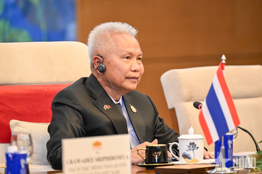 Chủ tịch Quốc hội Trần Thanh Mẫn hội đàm với Chủ tịch Quốc hội Thái Lan Sophon Zaram