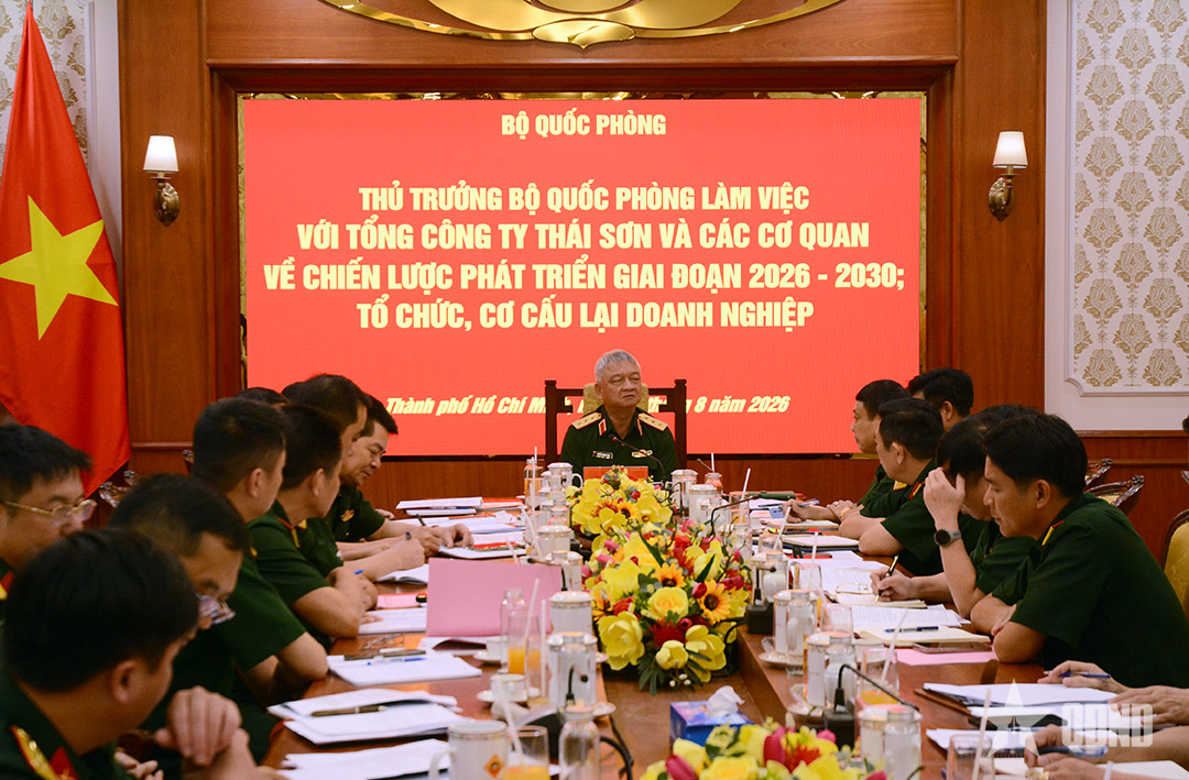 Thượng tướng Nguyễn Quang Ngọc làm việc với Tổng công ty Thái Sơn về chiến lược phát triển giai đoạn 2026-2030

