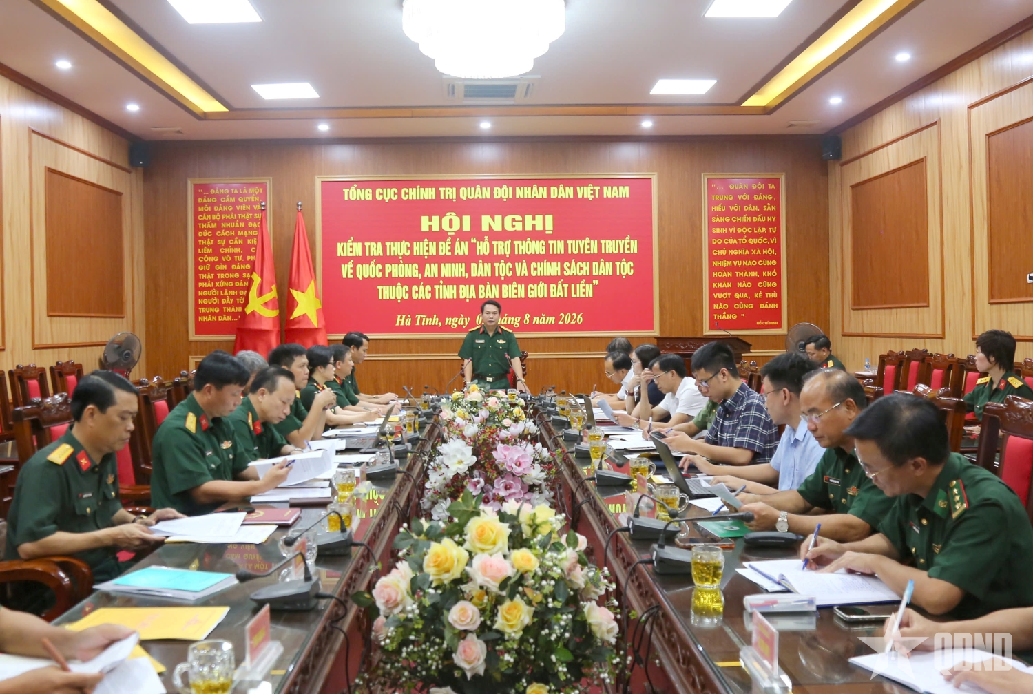 Tổng cục Chính trị kiểm tra thực hiện Đề án 1219 tại Hà Tĩnh