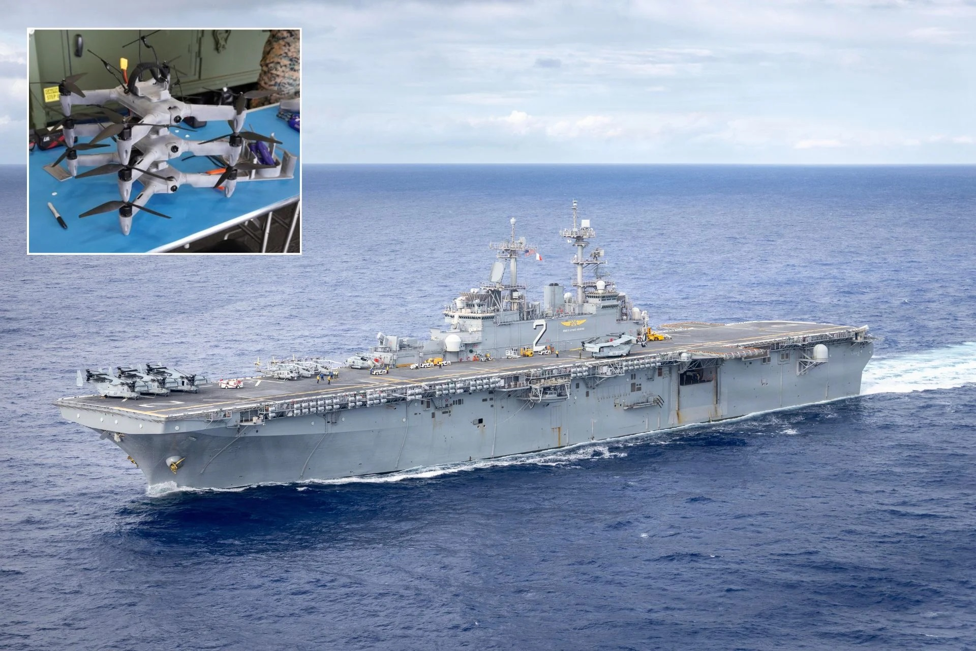 Quân sự thế giới hôm nay (7-8): Mỹ sản xuất UAV ngay trên tàu đổ bộ?