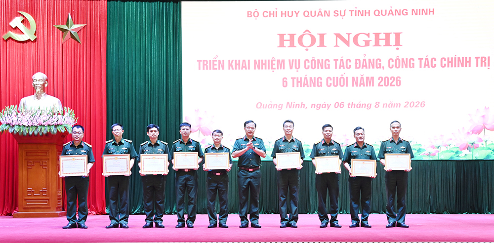 Bộ CHQS tỉnh Quảng Ninh triển khai nhiệm vụ công tác Đảng, công tác chính trị 6 tháng cuối năm 2026