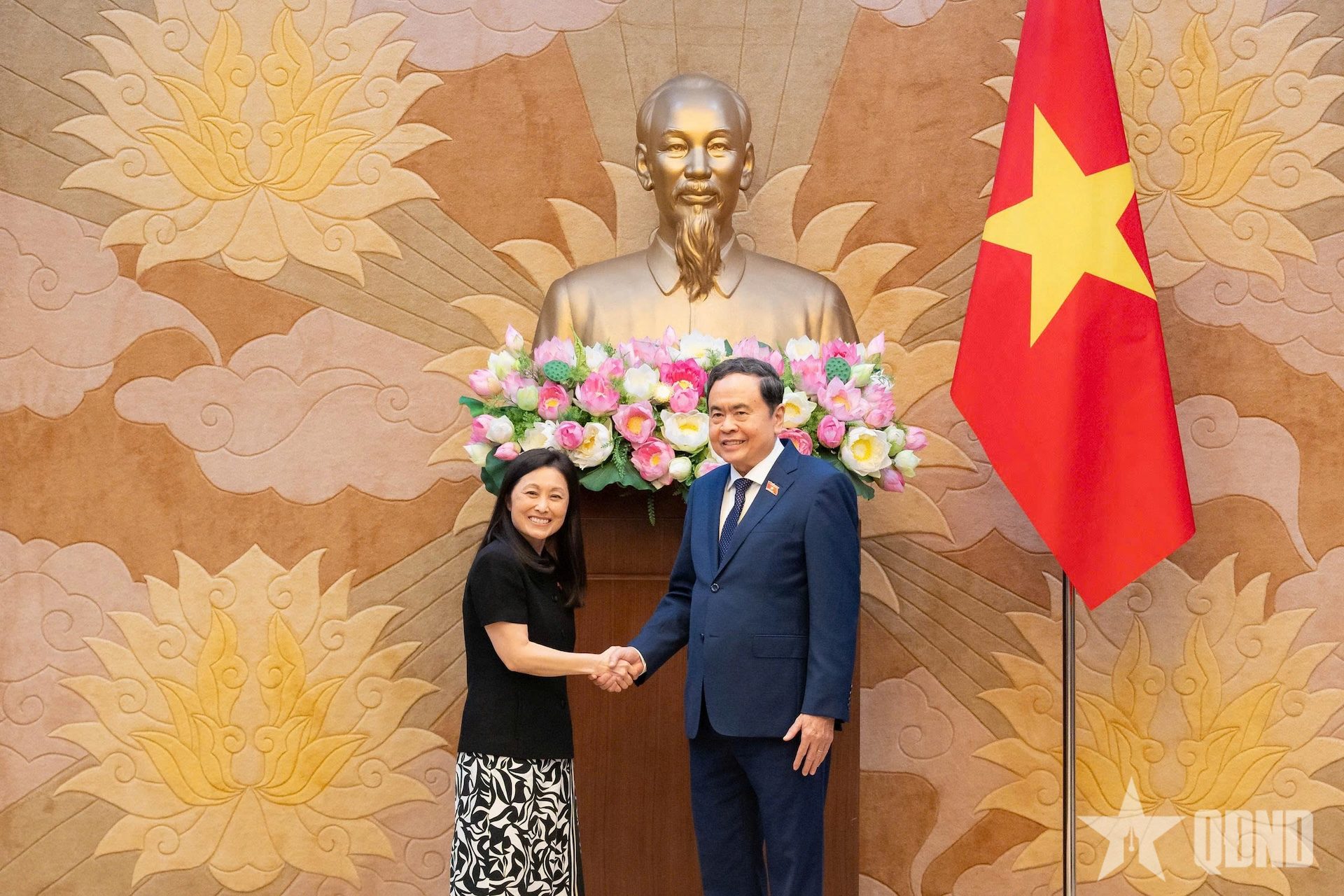 Chủ tịch Quốc hội Trần Thanh Mẫn tiếp Đại sứ Hoa Kỳ Jennifer Wicks