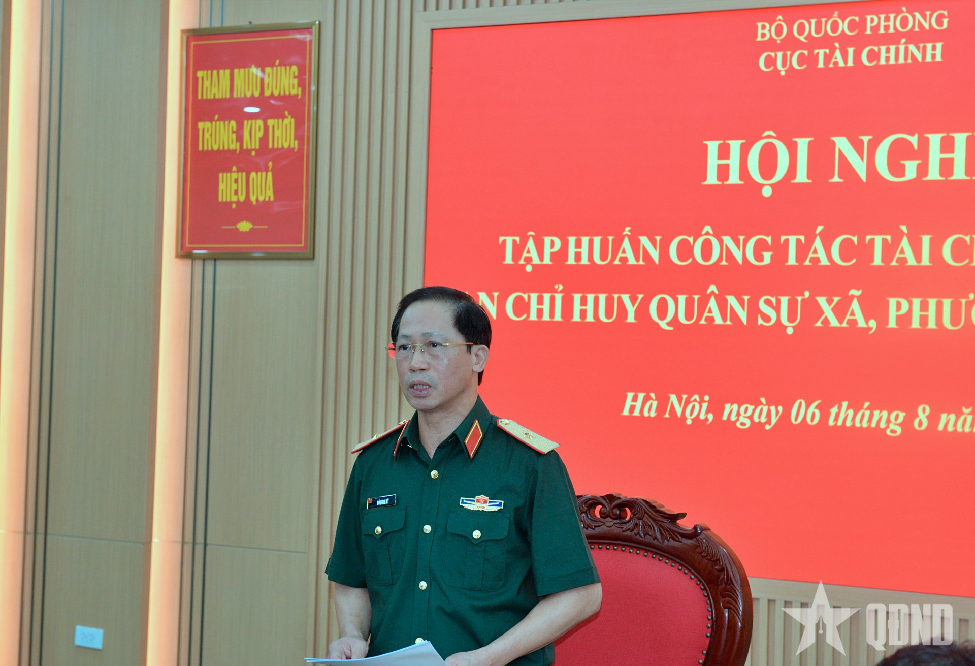 Cục Tài chính (Bộ Quốc phòng): Tập huấn công tác tài chính đối với Ban CHQS cấp xã