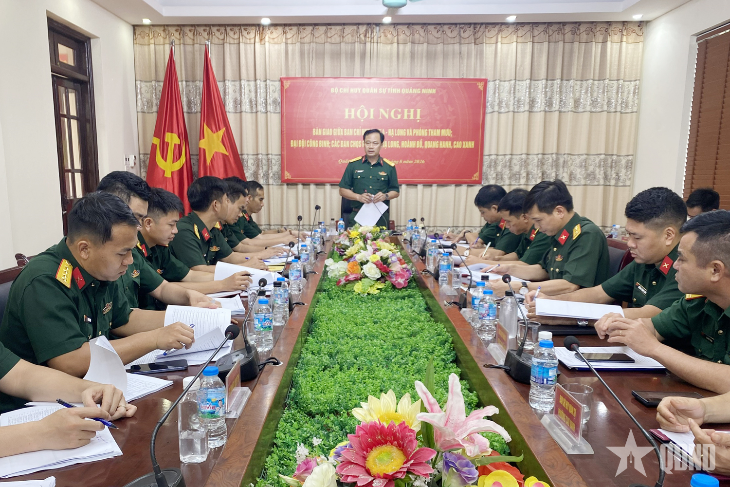 Hội nghị bàn giao giữa Ban chỉ huy PTKV 4 - Hạ Long với các cơ quan, đơn vị

