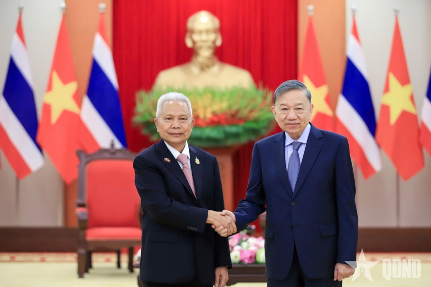 Tổng Bí thư, Chủ tịch nước Tô Lâm tiếp Chủ tịch Quốc hội kiêm Chủ tịch Hạ viện Thái Lan