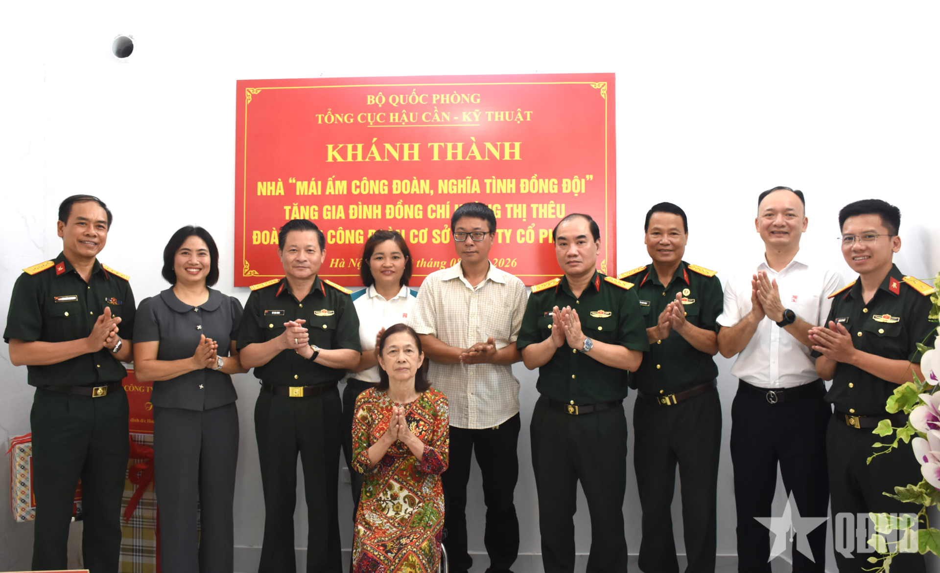 Tổng cục Hậu cần - Kỹ thuật trao “Mái ấm công đoàn, nghĩa tình đồng đội” tặng người lao động khó khăn