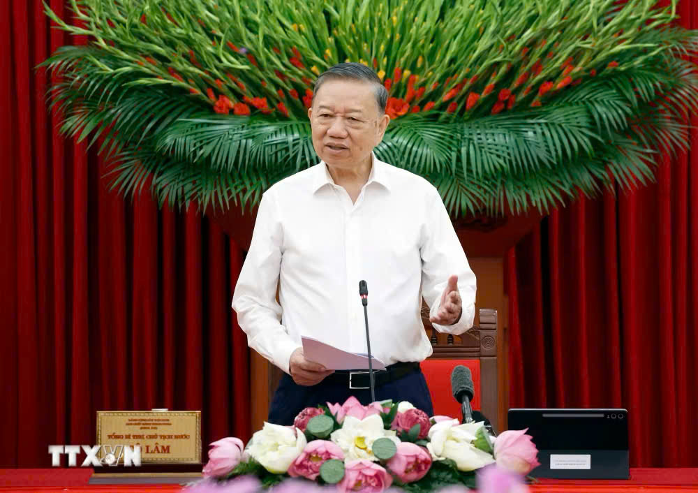 Thông báo Kết luận của Tổng Bí thư, Chủ tịch nước Tô Lâm về tổng kết thực tiễn và nghiên cứu sửa đổi, bổ sung Điều lệ Đảng
