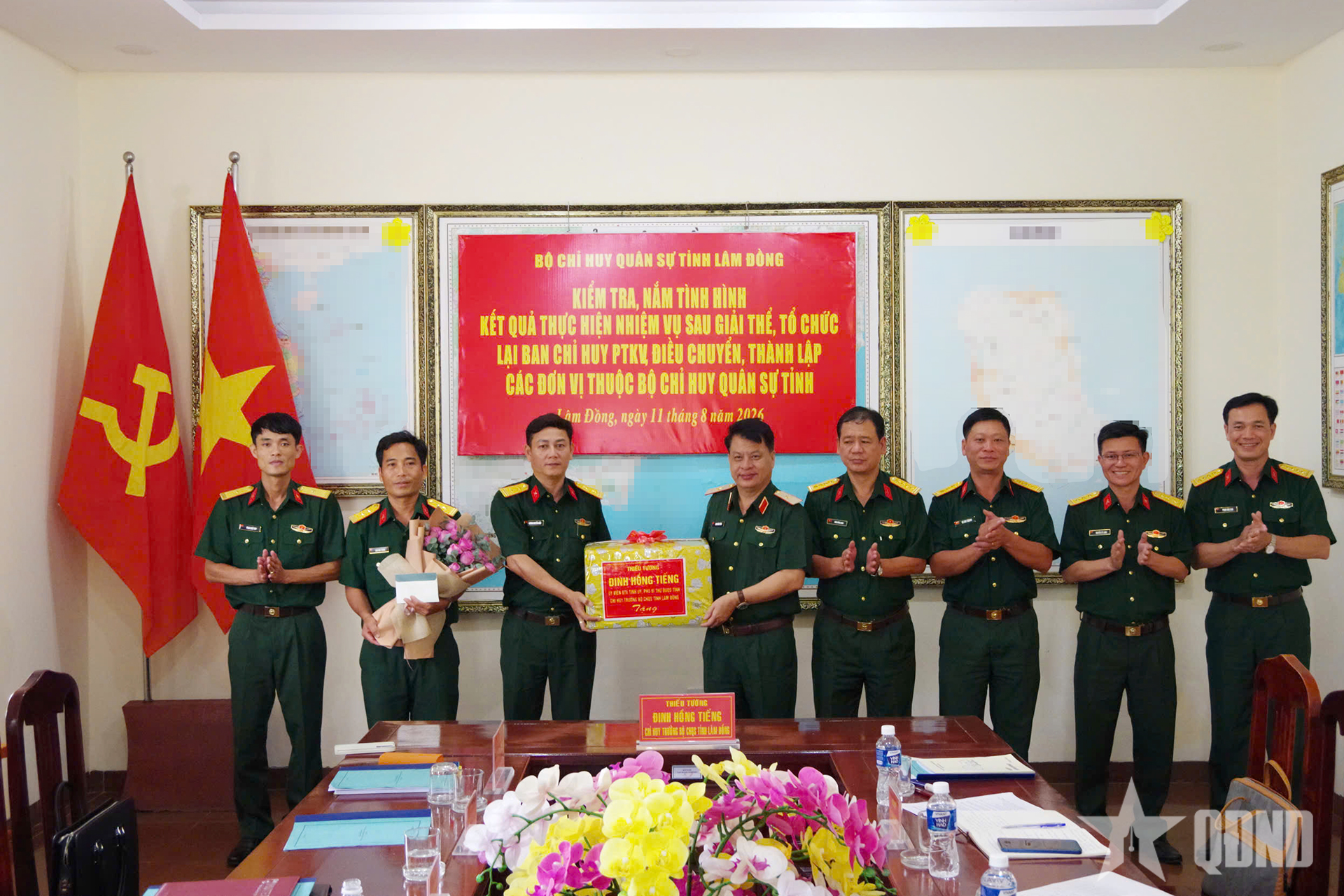 Bộ CHQS tỉnh Lâm Đồng kiểm tra Tiểu đoàn hỗn hợp, đặc khu Phú Quý

