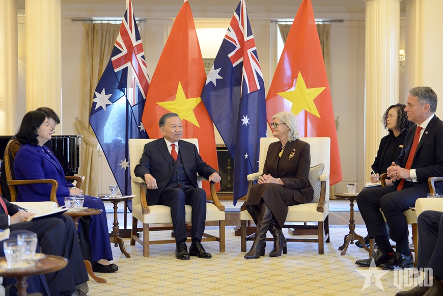 Tổng Bí thư, Chủ tịch nước Tô Lâm hội kiến Toàn quyền Australia