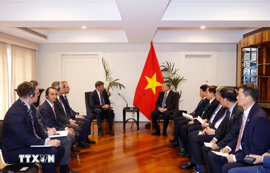 Tổng Bí thư, Chủ tịch nước Tô Lâm tiếp Lãnh tụ Liên đảng Tự do - Quốc gia Australia