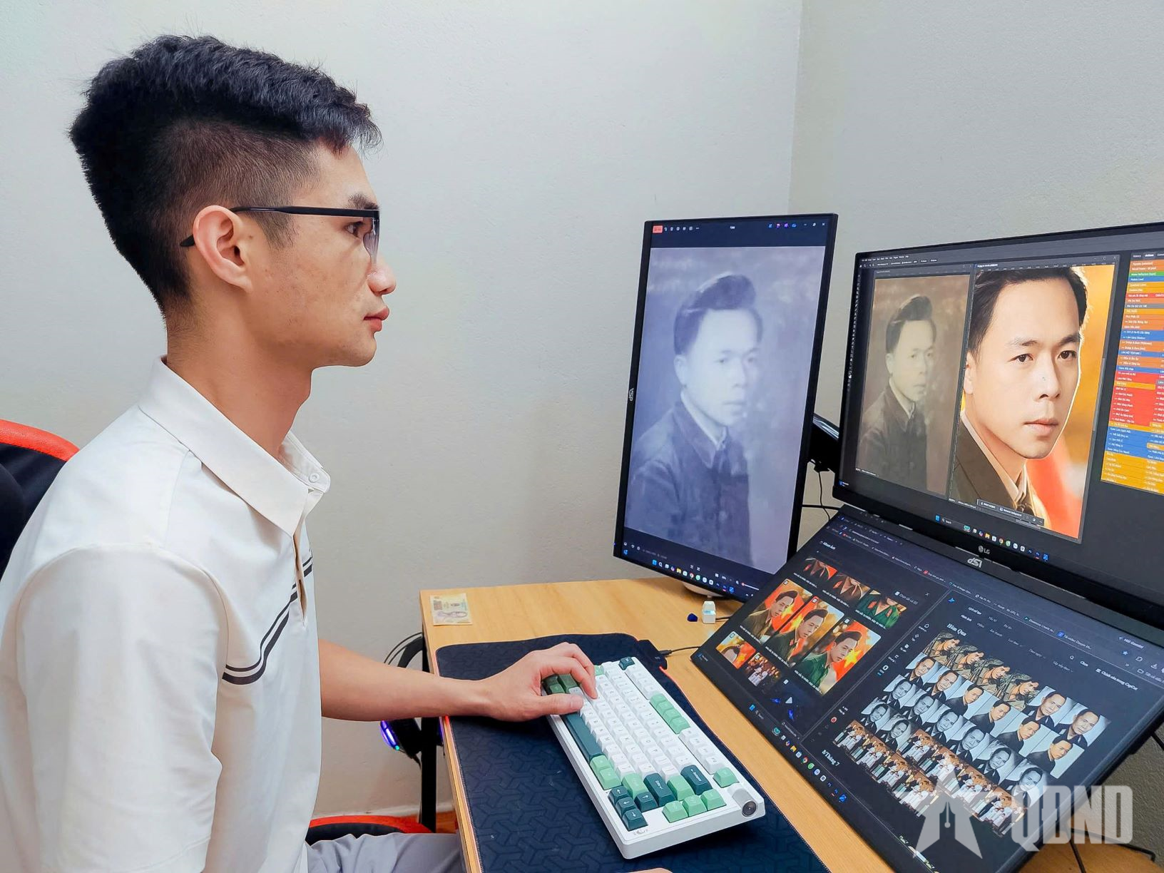 Giữ lại ký ức qua những bức ảnh liệt sĩ