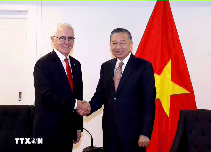 Tổng Bí thư, Chủ tịch nước Tô Lâm tiếp lãnh đạo một số doanh nghiệp tại Australia