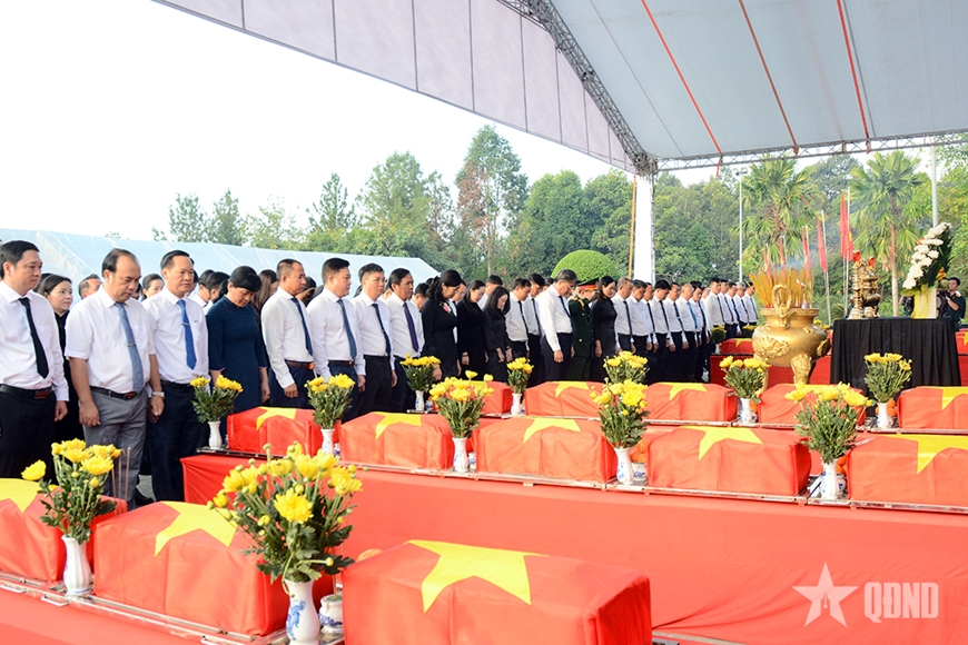 Tổ chức trang trọng Lễ truy điệu, an táng 29 hài cốt liệt sĩ tại TP Đồng Nai