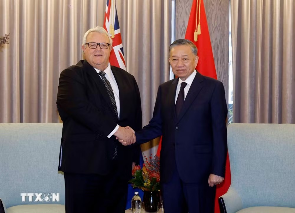 Tổng Bí thư, Chủ tịch nước Tô Lâm hội kiến Chủ tịch Quốc hội New Zealand Gerry Brownlee