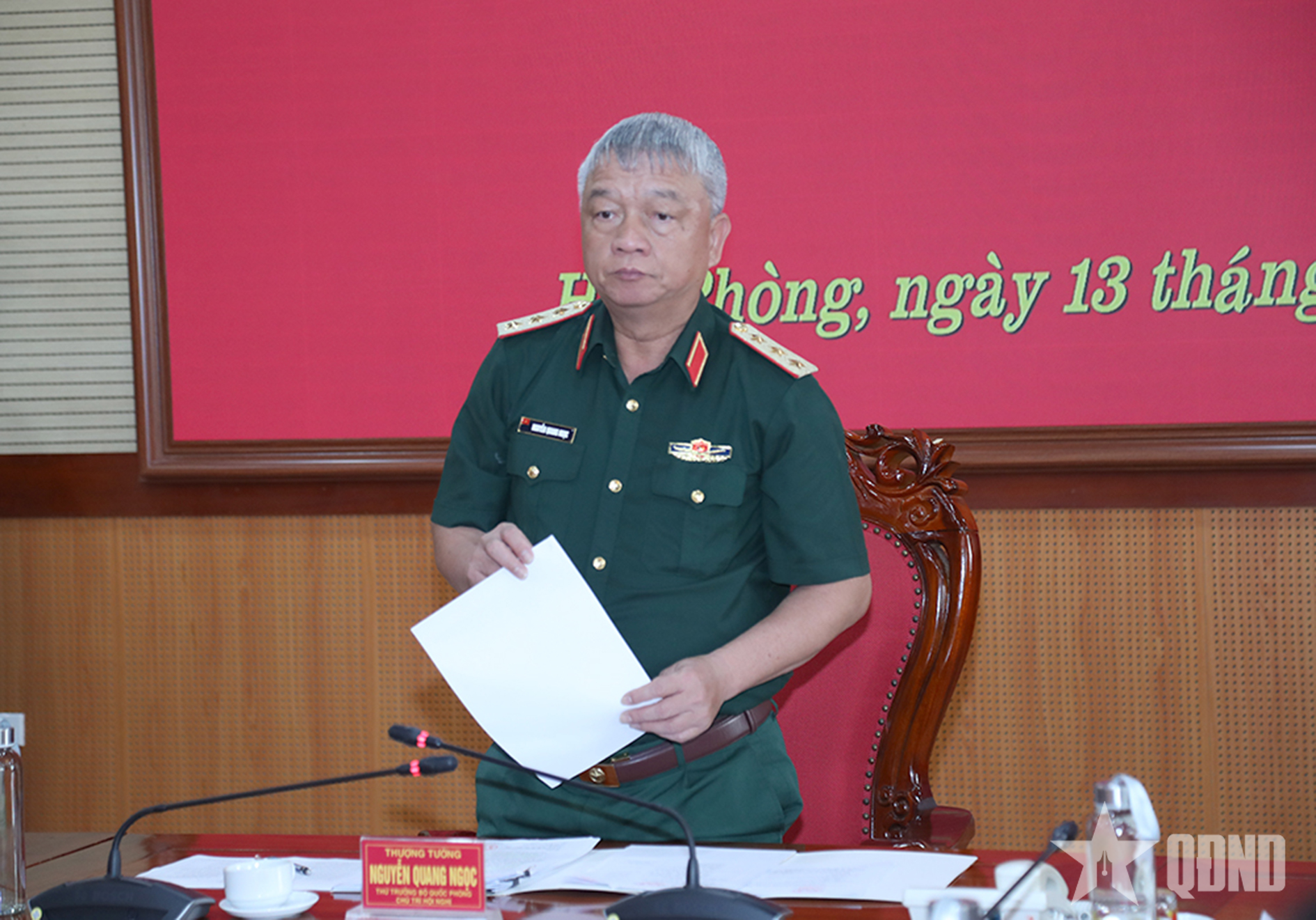 Thượng tướng Nguyễn Quang Ngọc làm việc với Quân khu 3 về phát triển kinh tế - xã hội gắn với củng cố quốc phòng - an ninh