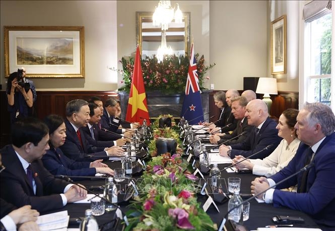 Tổng Bí thư, Chủ tịch nước Tô Lâm hội đàm với Thủ tướng New Zealand Christopher Luxon