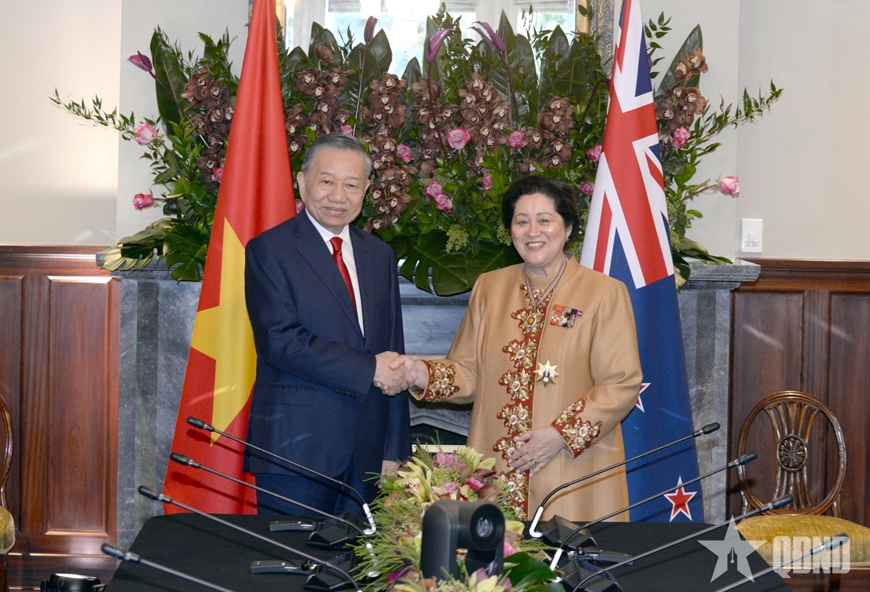 Tổng Bí thư, Chủ tịch nước Tô Lâm hội kiến Toàn quyền New Zealand Cindy Kiro