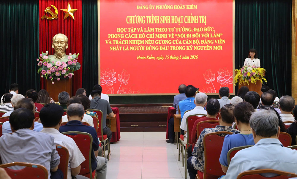 Đảng bộ phường Hoàn Kiếm (Hà Nội): Phát huy trách nhiệm nêu gương, giải quyết việc khó