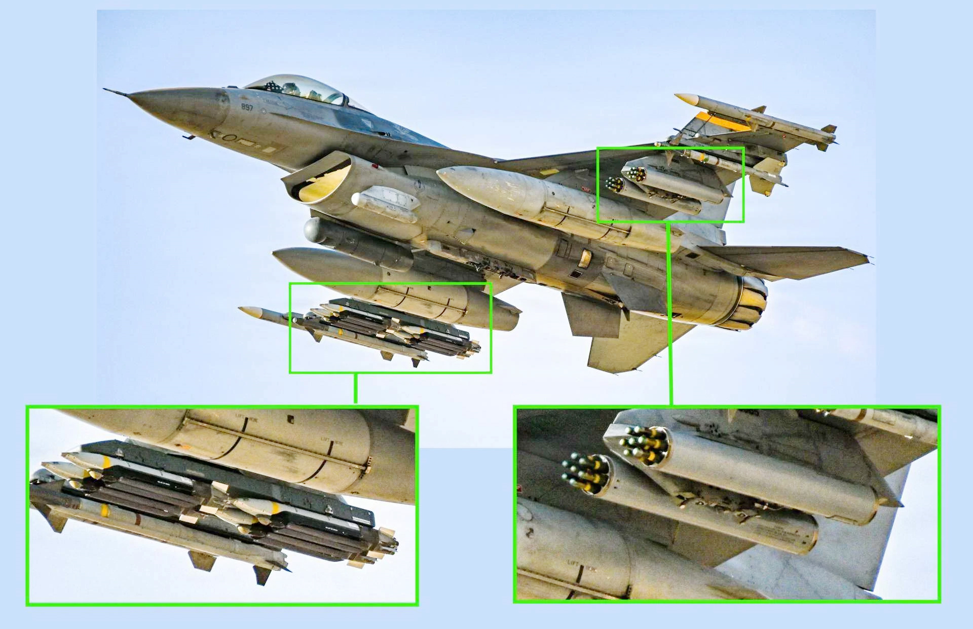 Quân sự thế giới hôm nay (15-8): Tiêm kích F-16 của Mỹ tại Trung Đông mang cấu hình vũ khí khác thường
