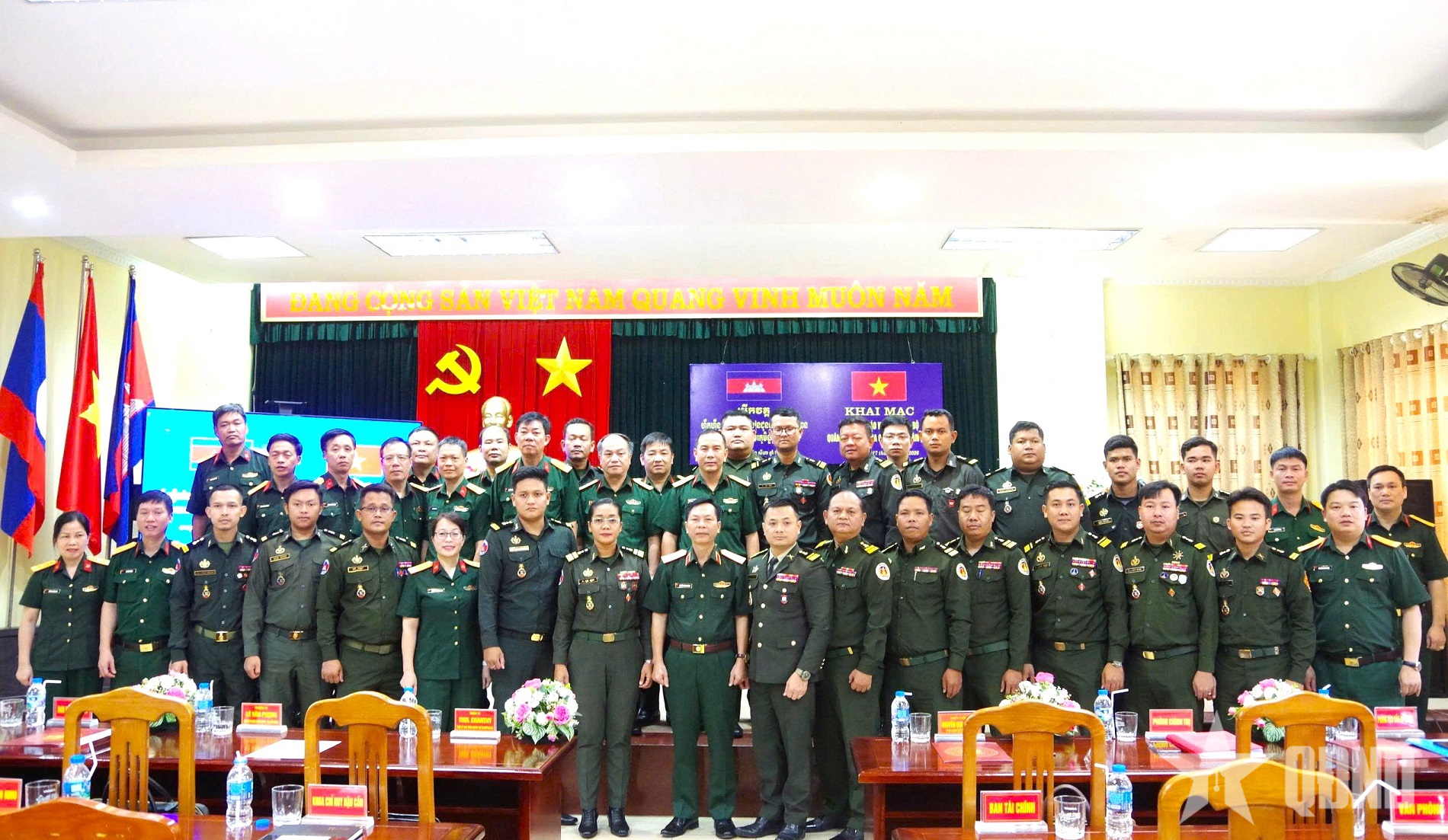 Học viện Hậu cần tập huấn giáo viên cho cán bộ Quân đội Hoàng gia Campuchia