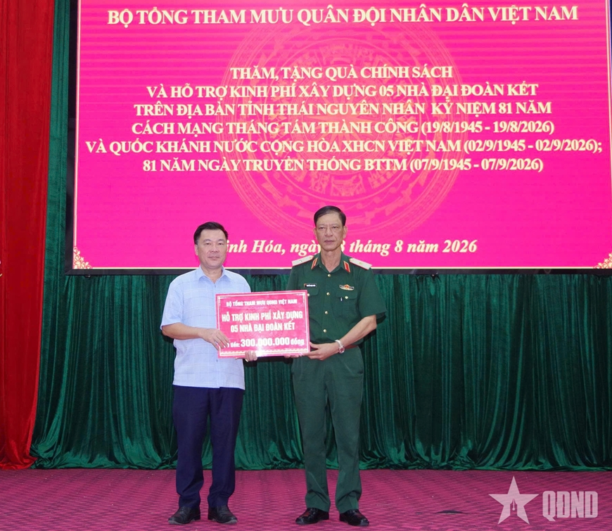 Bộ Tổng Tham mưu tổ chức hoạt động chính sách trên địa bàn thuộc ATK Định Hóa