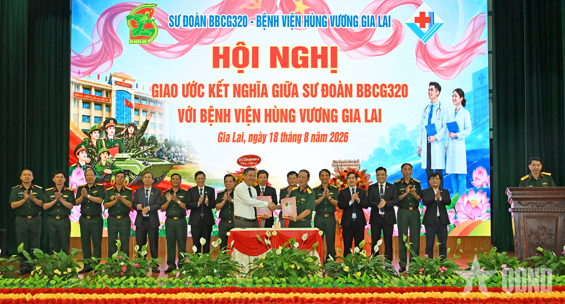 Sư đoàn 320 (Quân đoàn 34) và Bệnh viện Hùng Vương Gia Lai phối hợp triển khai nhiều hoạt động an sinh xã hội