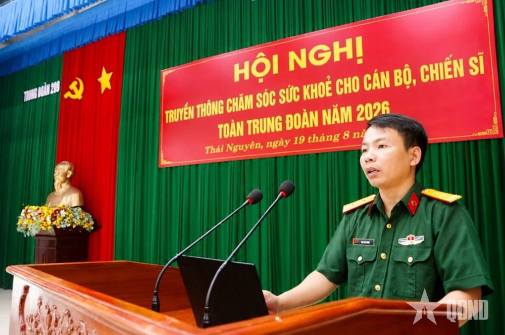 Trung đoàn 209 (Sư đoàn 312, Quân đoàn 12) truyền thông chăm sóc sức khỏe cán bộ, chiến sĩ