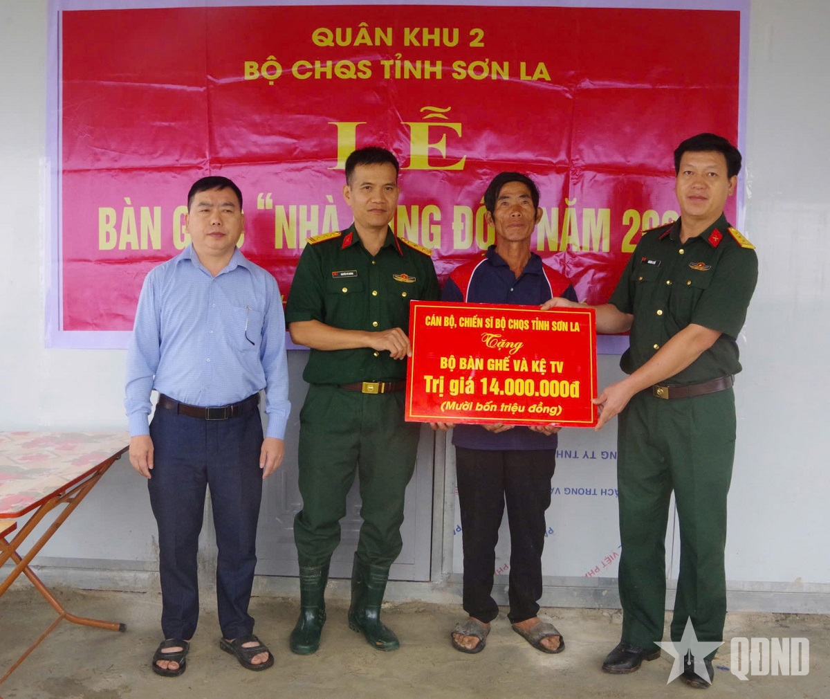 Sơn La bàn giao nhà đồng đội tặng quân nhân
