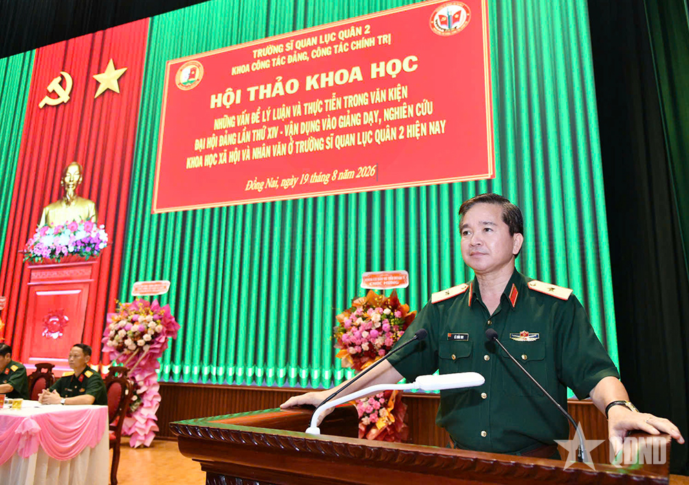 Hội thảo về vận dụng lý luận, thực tiễn nâng cao chất lượng giảng dạy các môn xã hội tại Trường Sĩ quan Lục quân 2