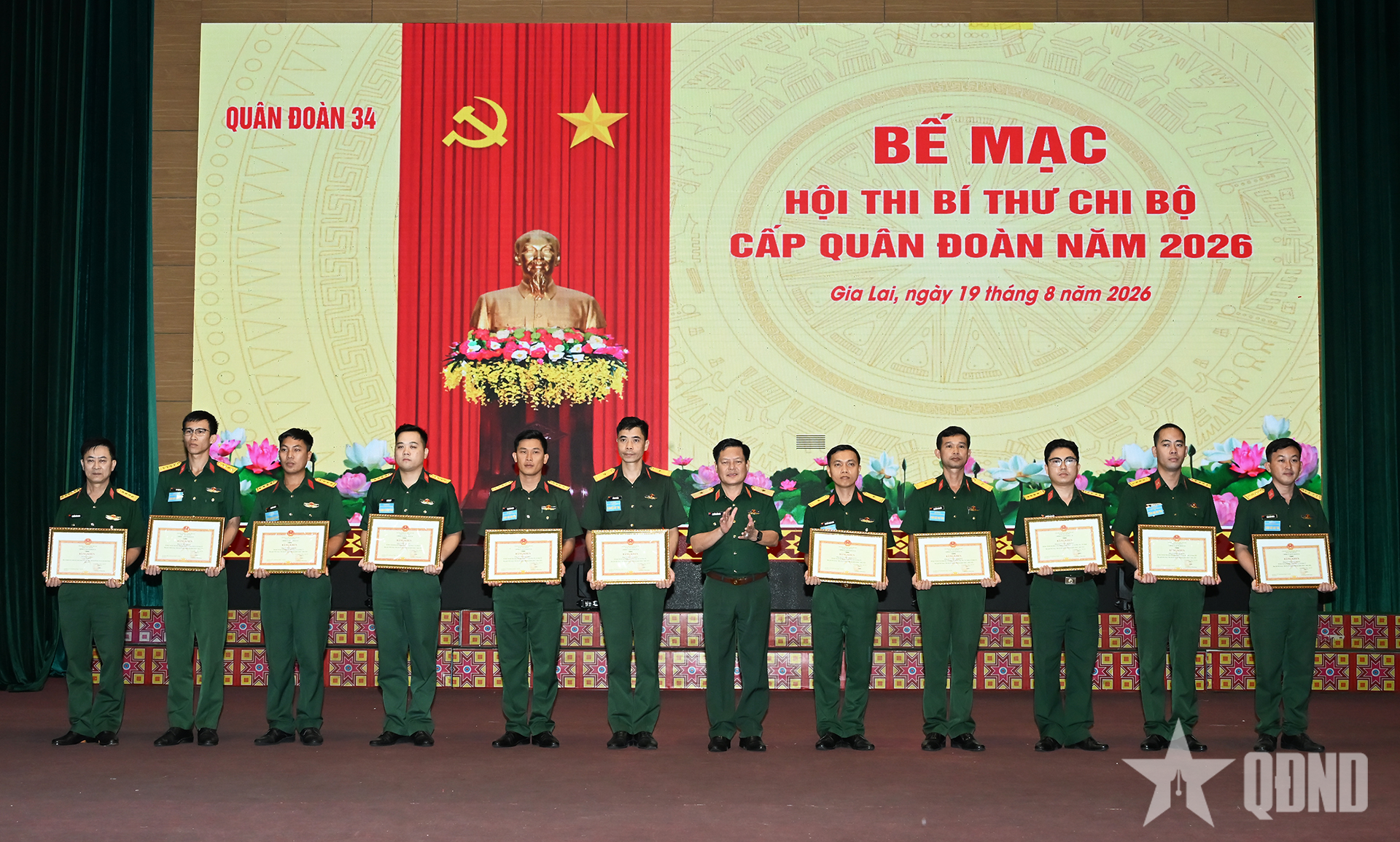 Quân đoàn 34: 100% cán bộ tham dự Hội thi Bí thư chi bộ năm 2026 đạt kết quả giỏi