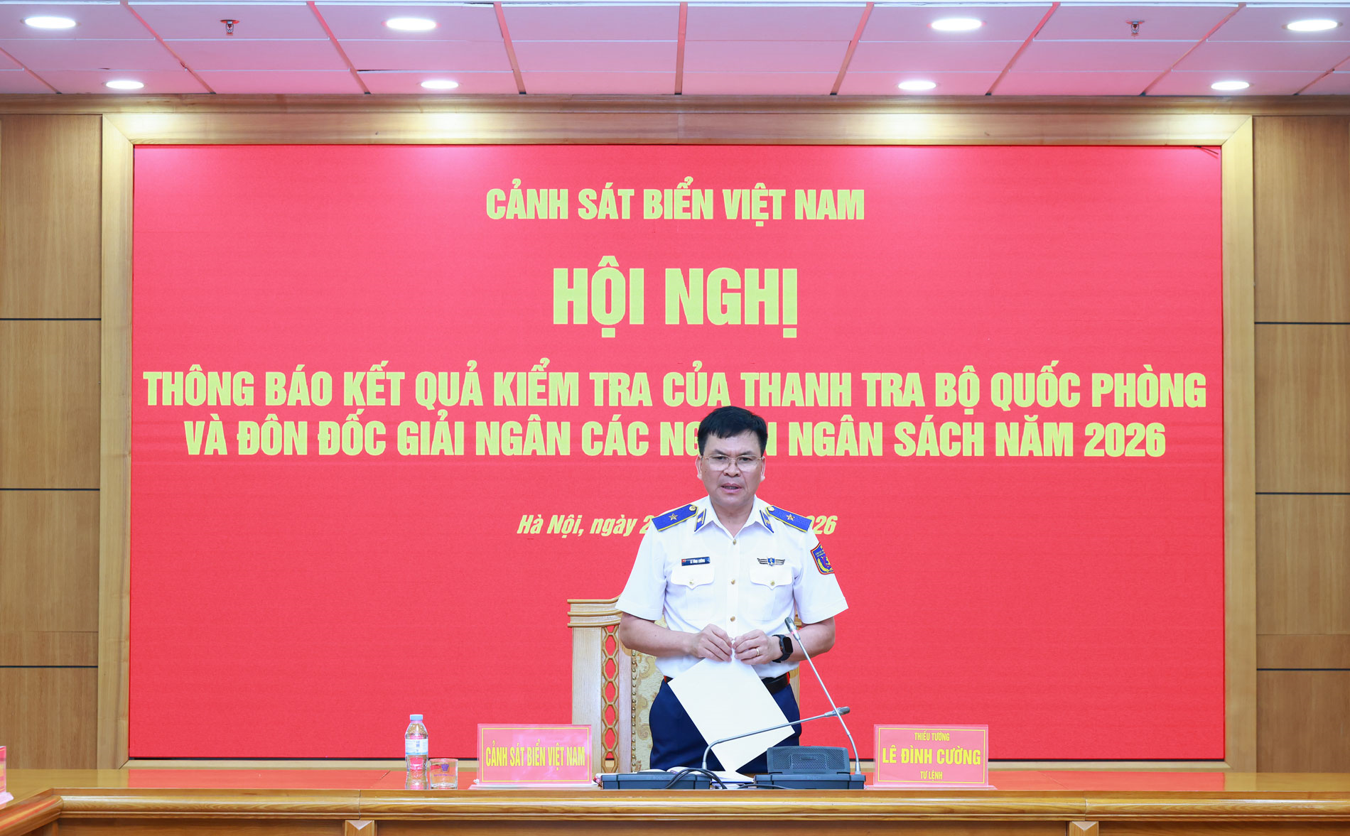 Cảnh sát biển Việt Nam thực hiện tốt giải ngân các nguồn ngân sách năm 2026