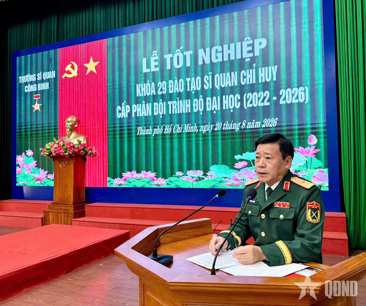 Trường Sĩ quan Công binh: 110 học viên tốt nghiệp được phong quân hàm Trung úy