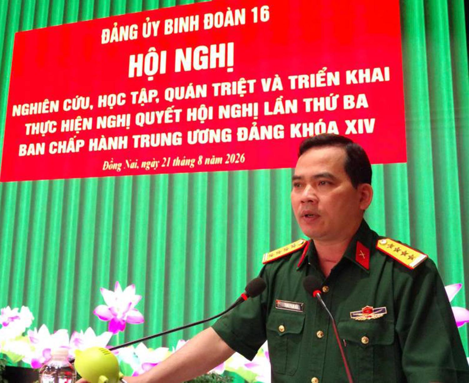 Binh đoàn 16 quán triệt, triển khai thực hiện Nghị quyết Hội nghị Trung ương 3 khóa XIV