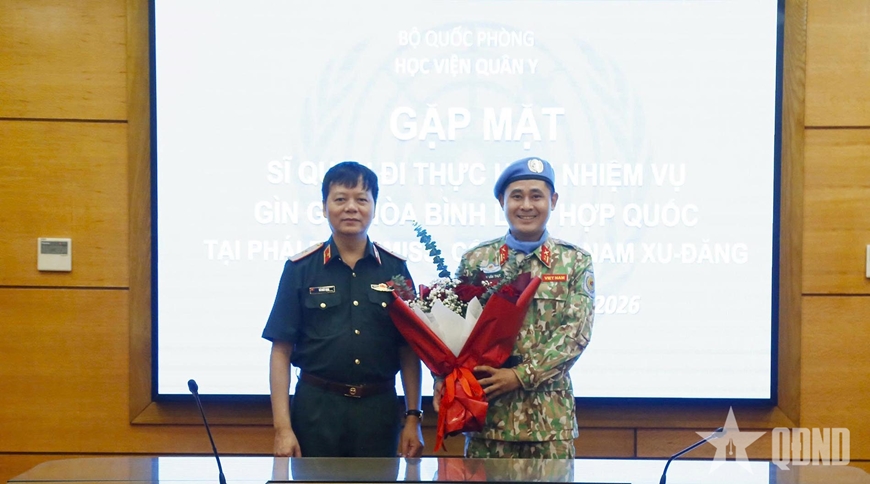 Phát huy truyền thống Học viện Quân y, hoàn thành xuất sắc nhiệm vụ gìn giữ hòa bình Liên hợp quốc