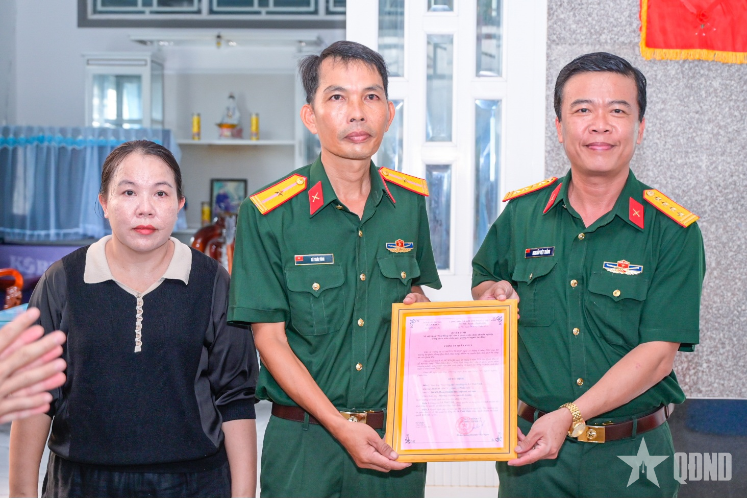 Bộ CHQS tỉnh An Giang bàn giao 2 Nhà đồng đội