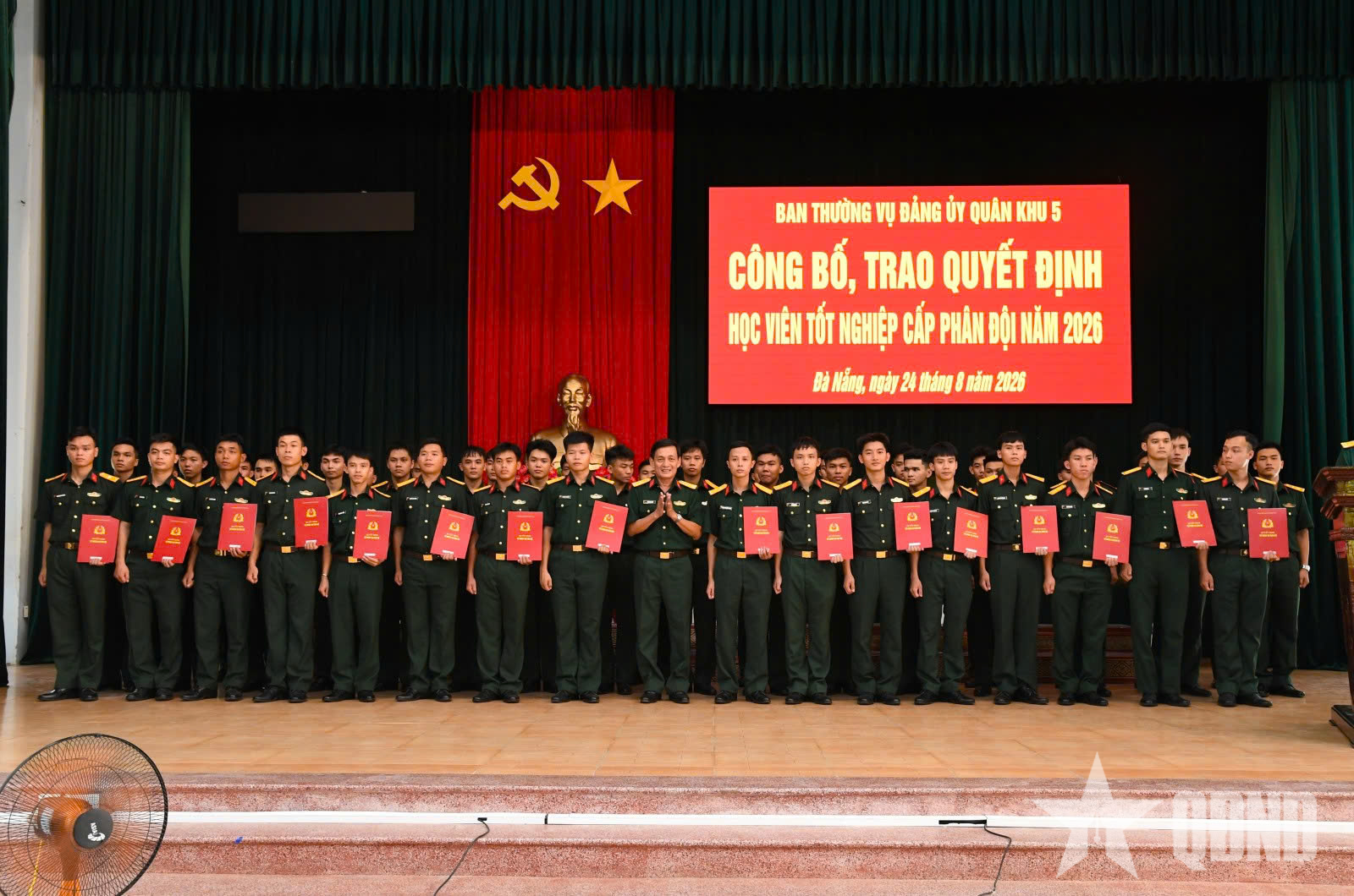 Quân khu 5: Trao quyết định cho 282 học viên tốt nghiệp năm 2026