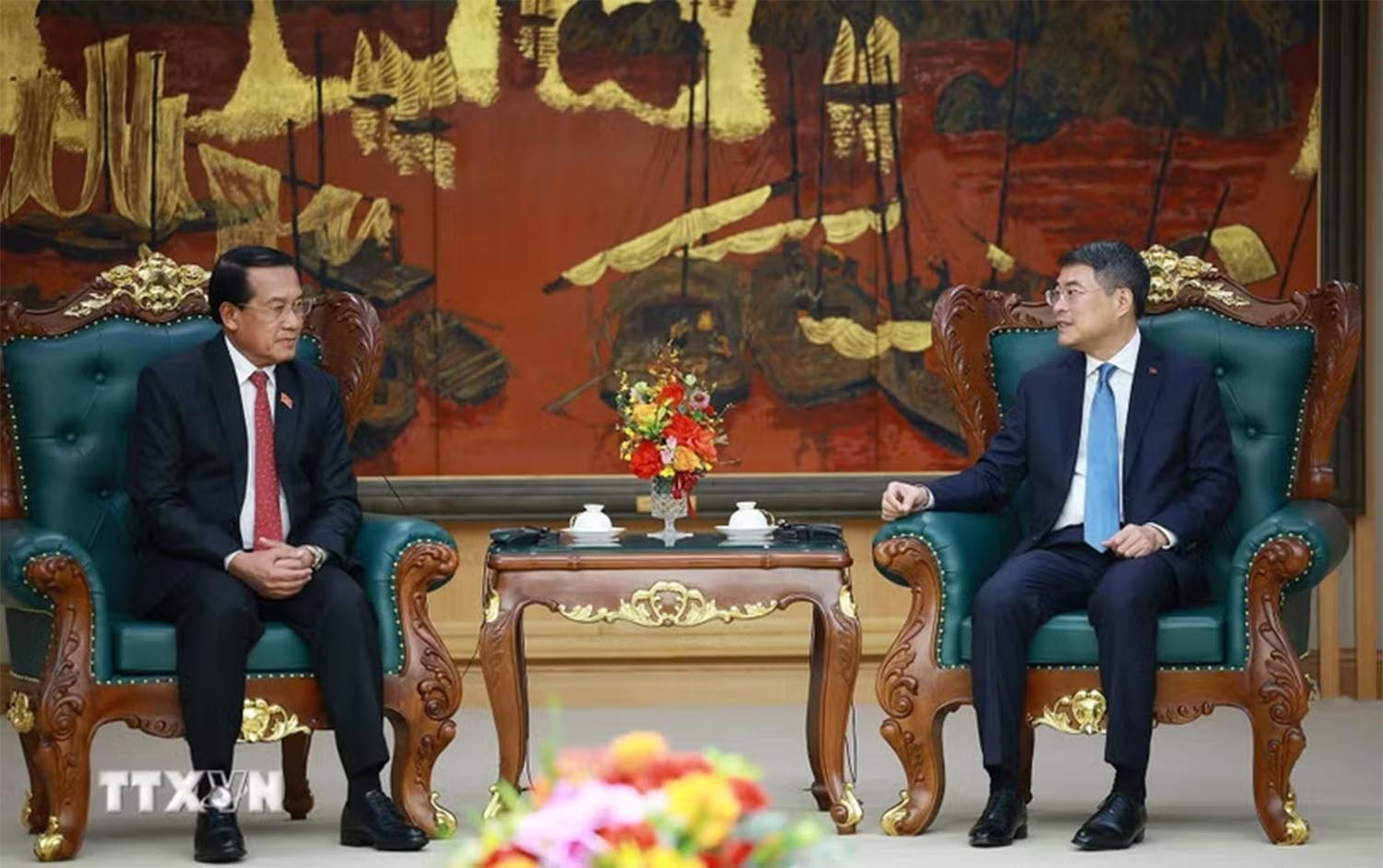 Thủ tướng Lê Minh Hưng tiếp Chủ nhiệm Ban Kiểm tra Trung ương, Tổng Thanh tra Nhà nước Lào