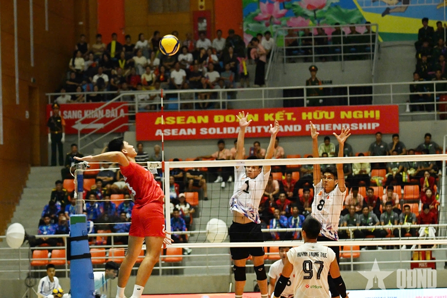 Đội QĐND Việt Nam bảo vệ thành công ngôi vô địch Giải bóng chuyền Quân đội các nước ASEAN mở rộng