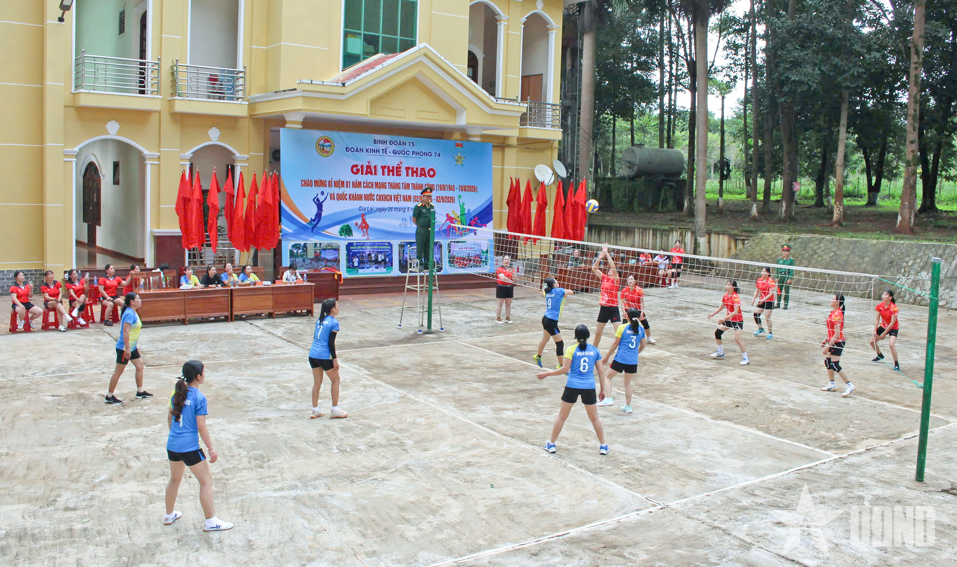 Đoàn Kinh tế - Quốc phòng 74 (Binh đoàn 15) tổ chức Giải thể thao chào mừng Quốc khánh 2-9