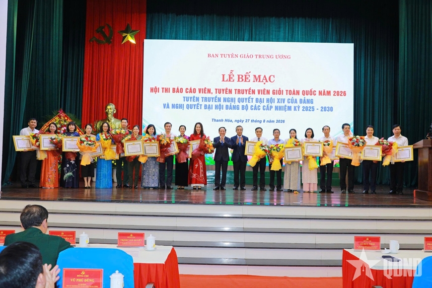 Bế mạc Chung khảo toàn quốc Hội thi Báo cáo viên, tuyên truyền viên giỏi năm 2026