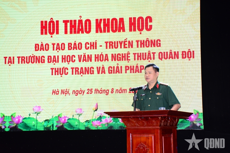 Để chương trình đào tạo ngành báo chí tại Trường Đại học Văn hóa Nghệ thuật Quân đội 