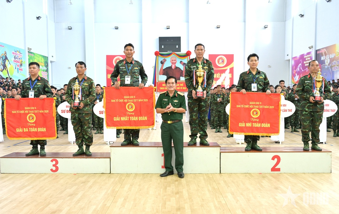 Bế mạc Hội thao Thể dục thể thao LLVT Quân khu 9 năm 2026
