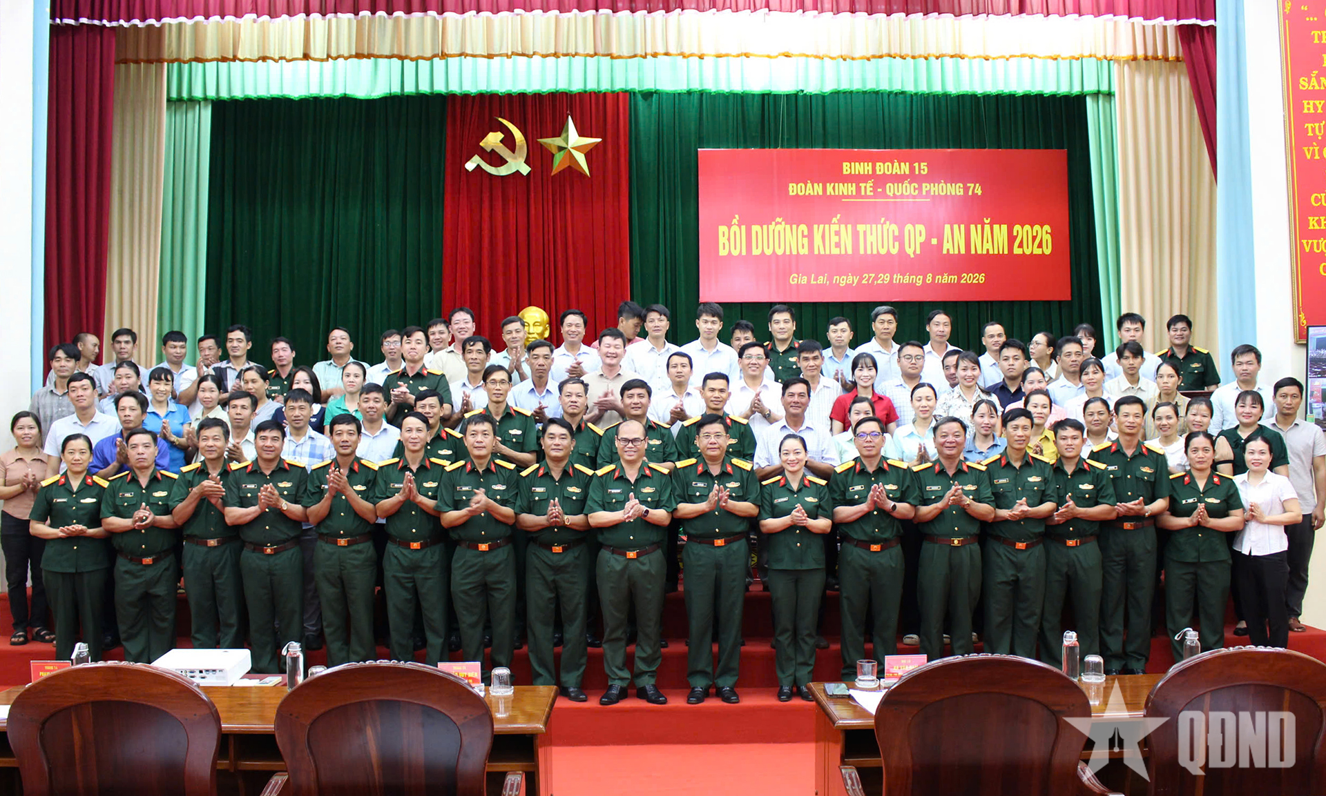 Đoàn Kinh tế-Quốc phòng 74 (Binh đoàn 15) bồi dưỡng kiến thức quốc phòng, an ninh 