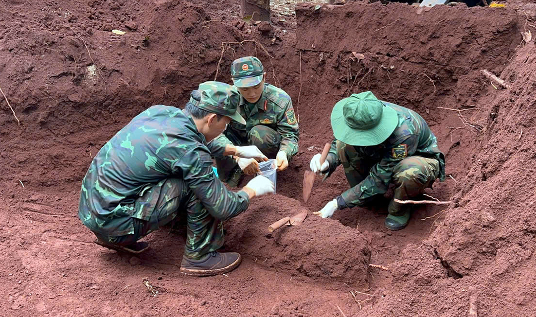 Đội K76 phát hiện, quy tập thêm hài cốt liệt sĩ tại Đồng Nai

