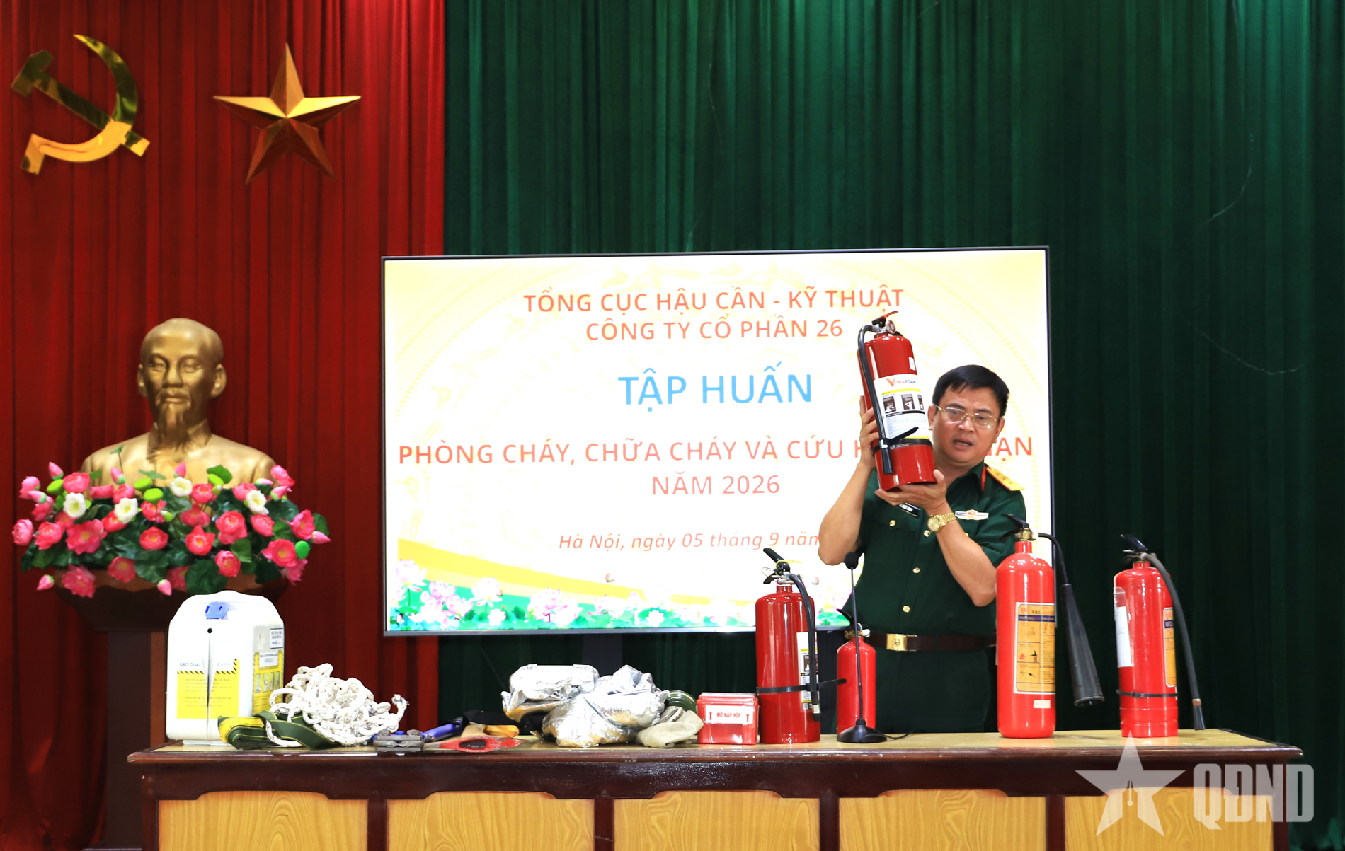 Công ty Cổ phần 26 nâng cao khả năng xử trí tình huống cháy, nổ