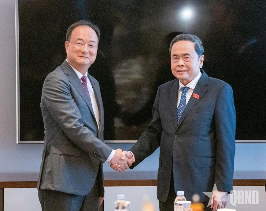 Chủ tịch Quốc hội Trần Thanh Mẫn tiếp lãnh đạo các tập đoàn hàng đầu của Hàn Quốc