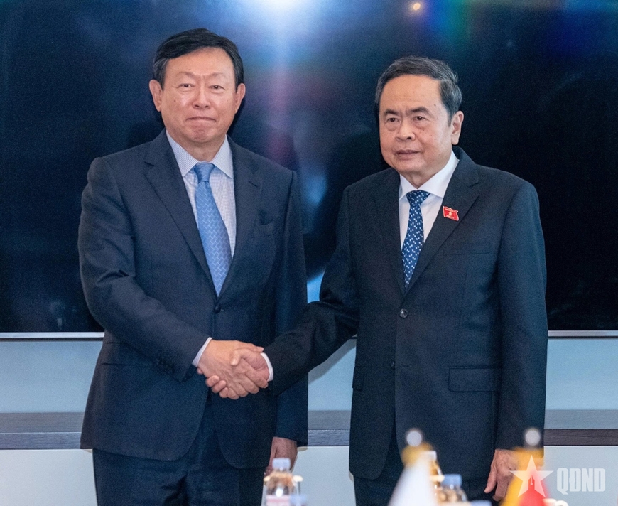 Chủ tịch Quốc hội Trần Thanh Mẫn tiếp lãnh đạo các tập đoàn hàng đầu của Hàn Quốc