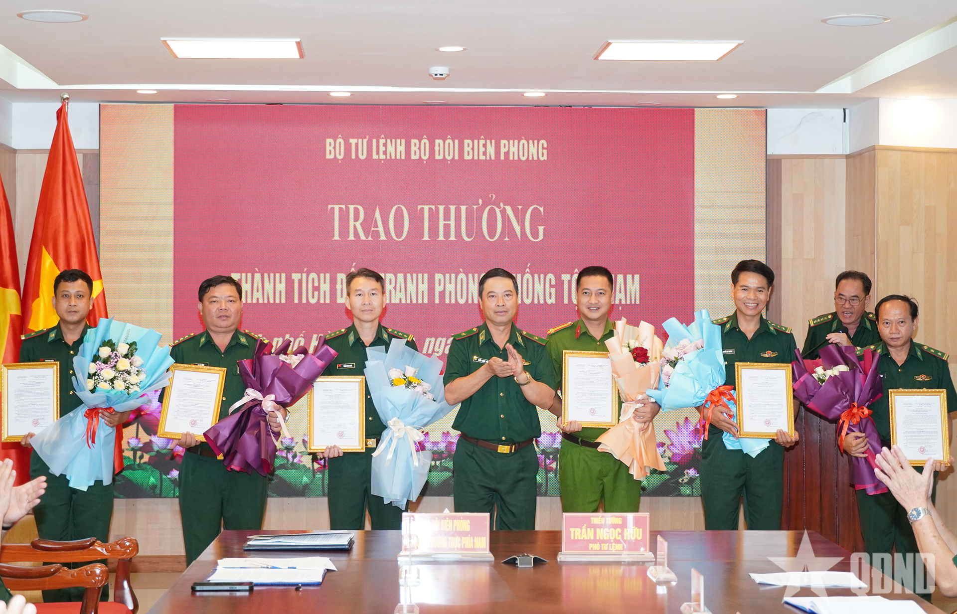 Bộ tư lệnh Bộ đội Biên phòng trao thưởng thành tích phòng, chống tội phạm