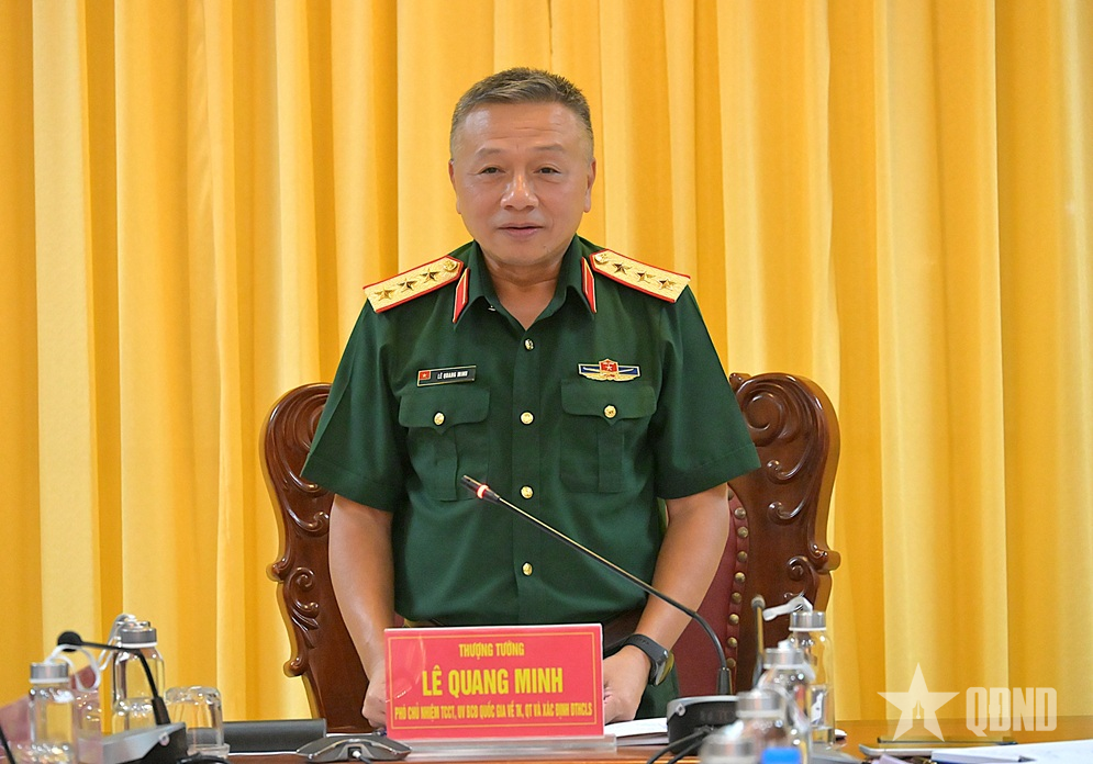 Thượng tướng Lê Quang Minh kiểm tra tại Ban chỉ đạo 515 TP Cần Thơ